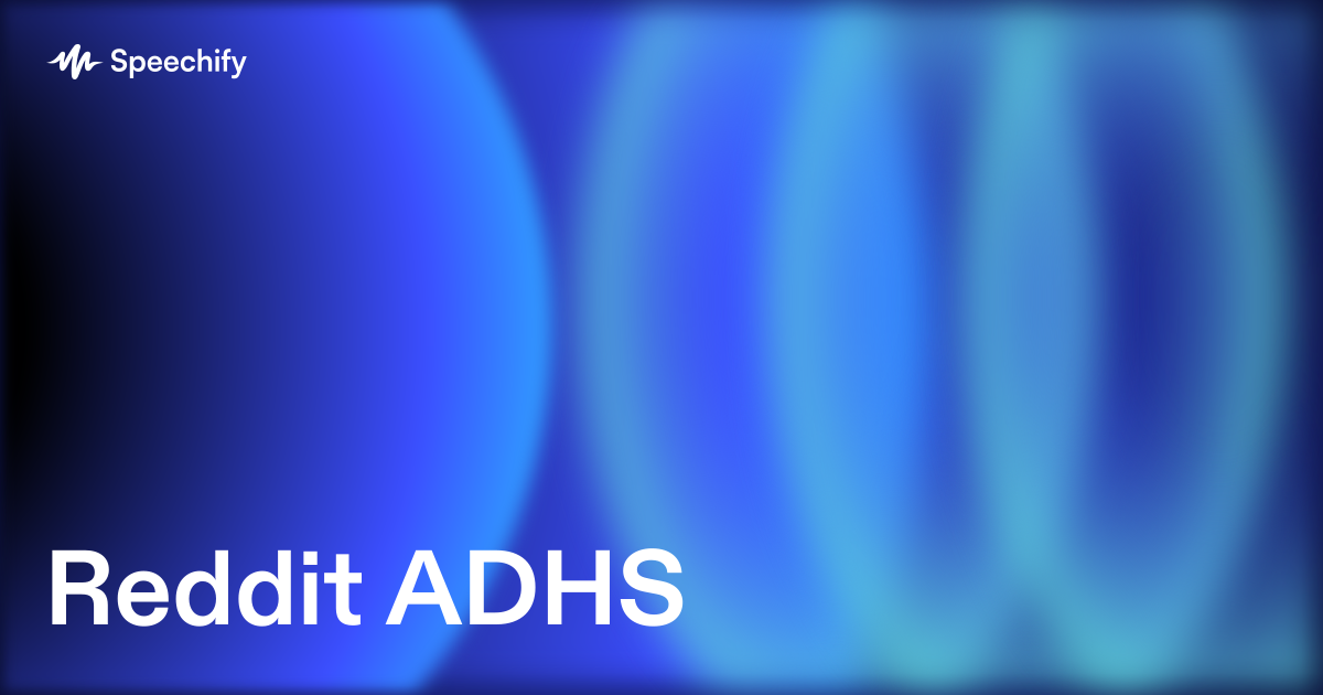 Reddit ADHS