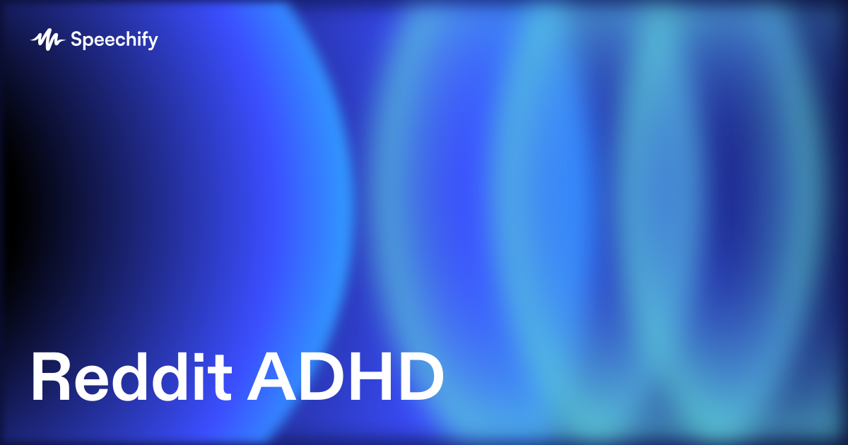 Reddit ADHD