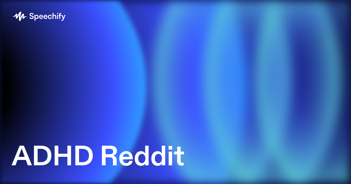 ADHD Reddit