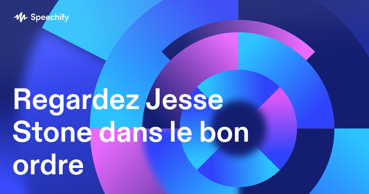 Regardez Jesse Stone dans le bon ordre