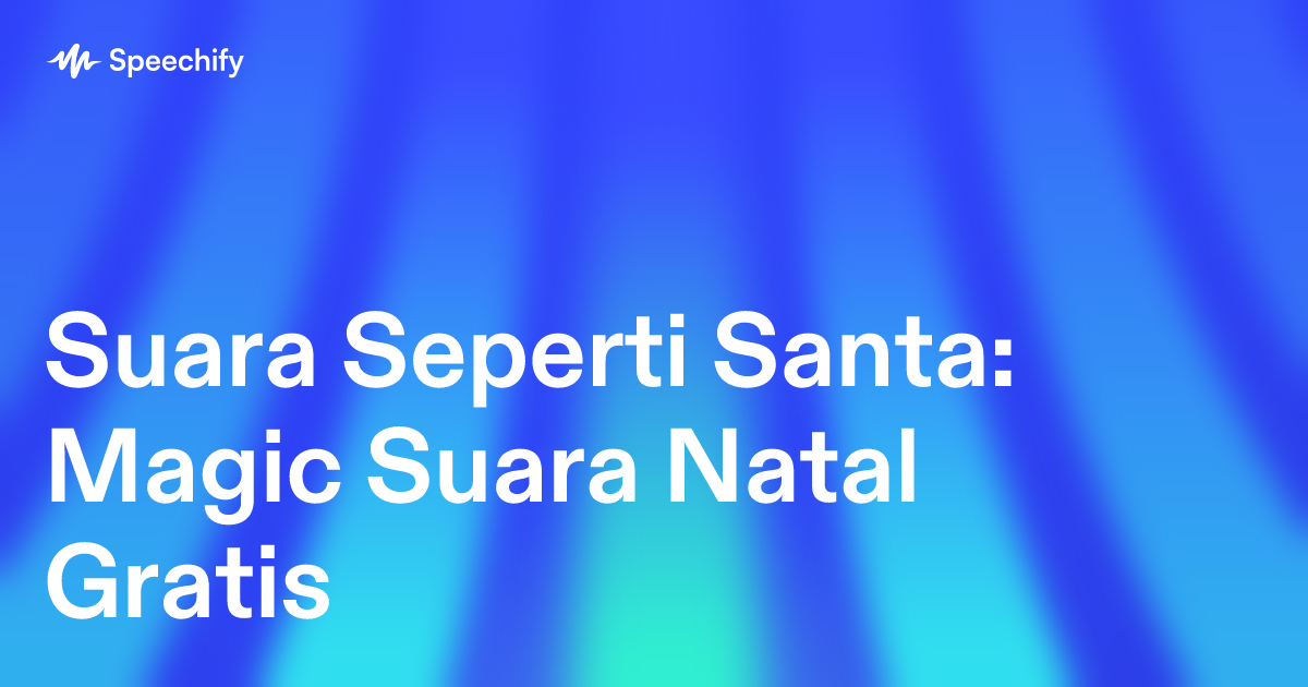 Suara Seperti Santa: Magic Suara Natal Gratis