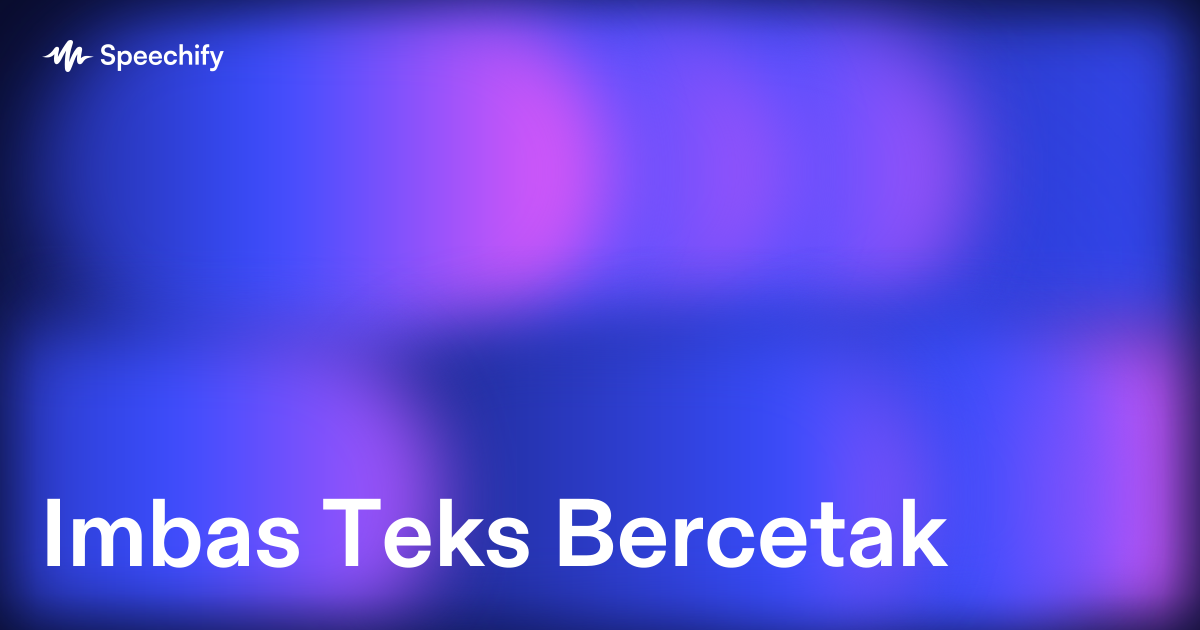 Imbas Teks Bercetak