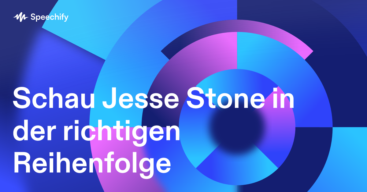 Schau Jesse Stone in der richtigen Reihenfolge