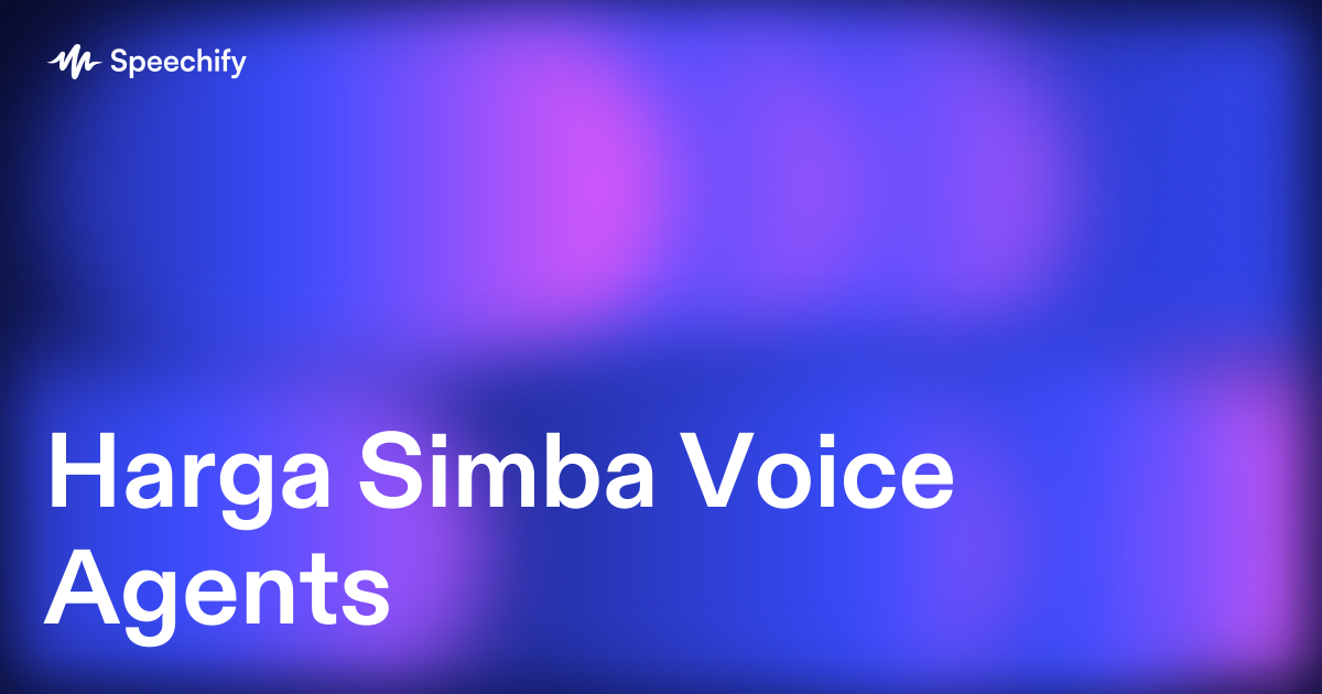 Harga Simba Voice Agents