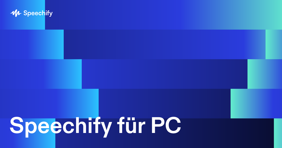 Speechify für PC