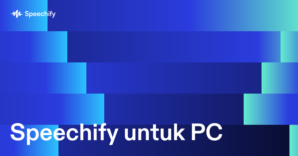 Speechify untuk PC