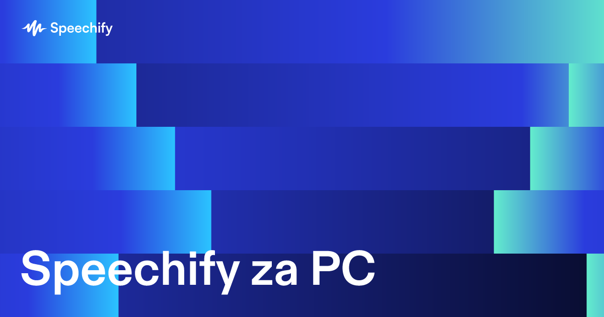 Speechify za PC