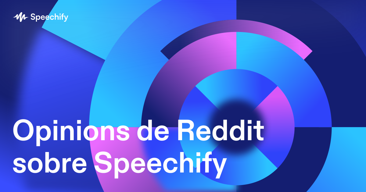 Opinions de Reddit sobre Speechify