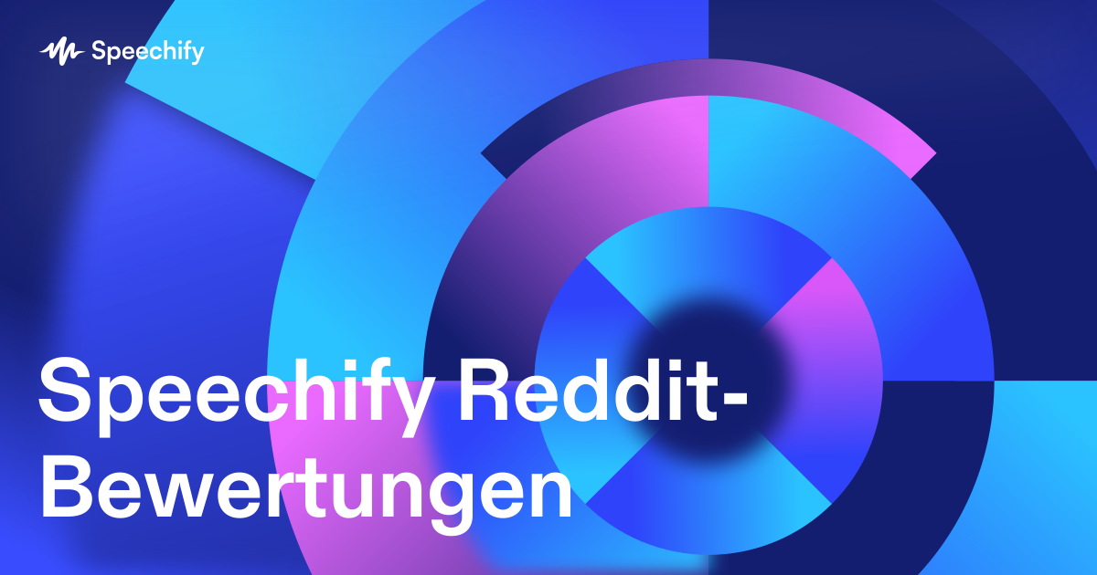 Speechify Reddit-Bewertungen