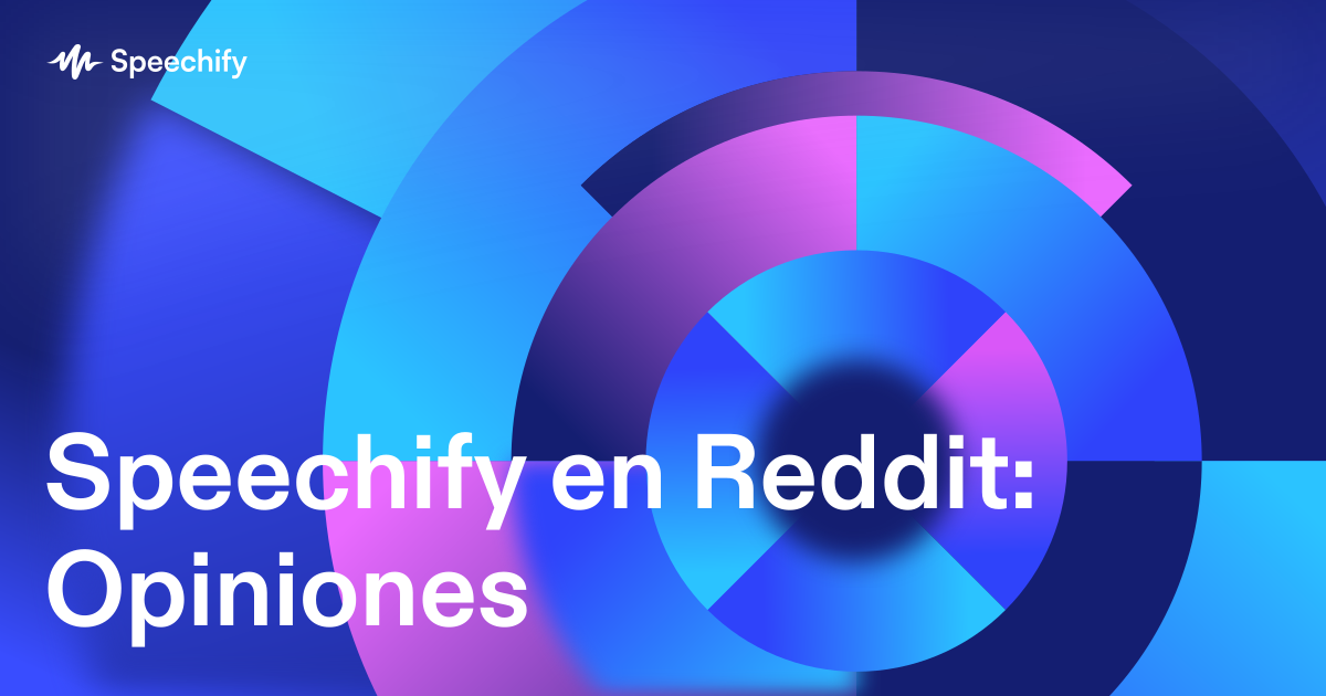 Speechify en Reddit: Opiniones
