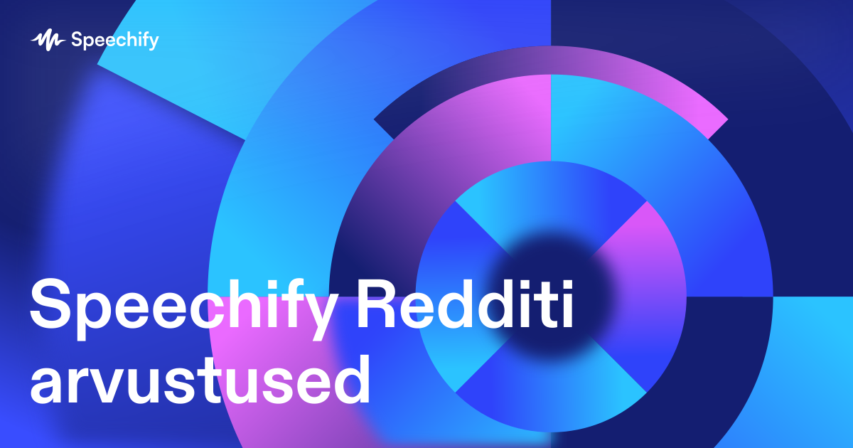 Speechify Redditi arvustused