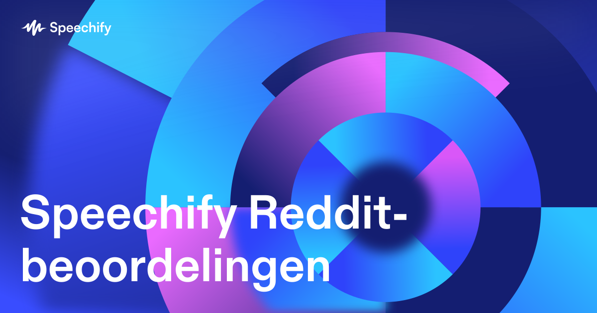 Speechify Reddit-beoordelingen