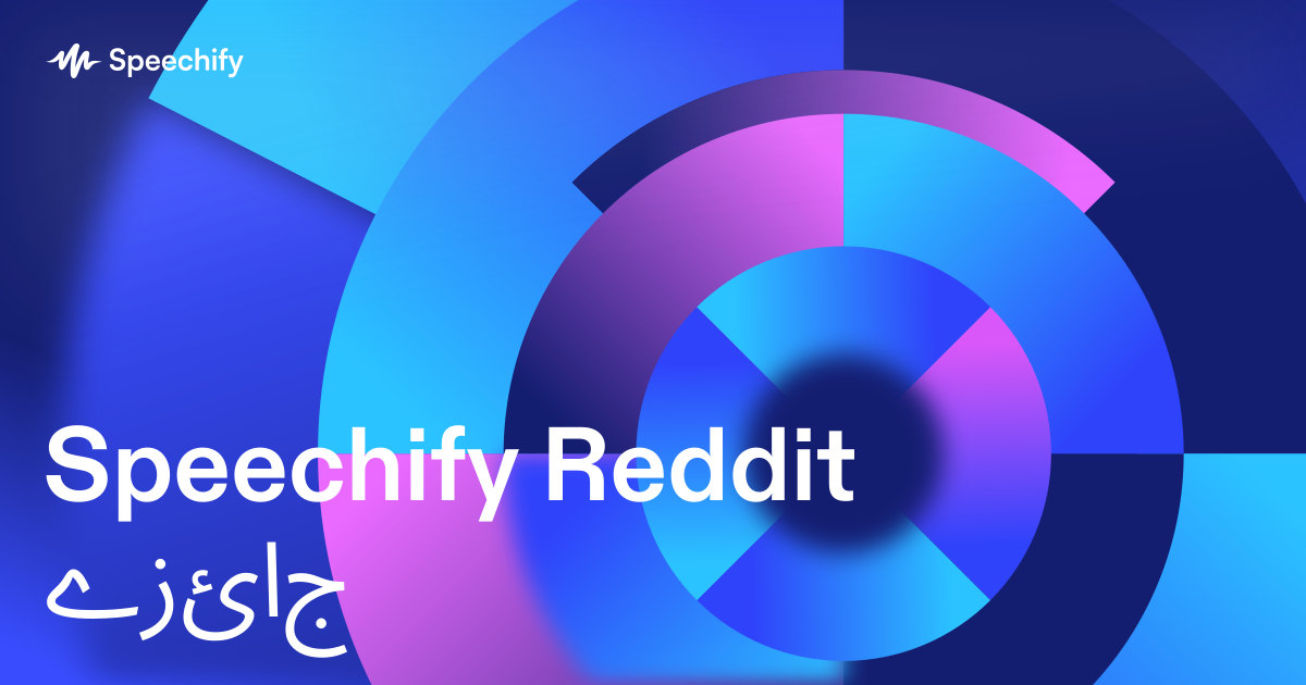 Speechify Reddit جائزے