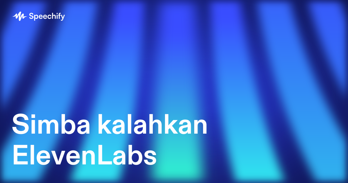 Simba kalahkan ElevenLabs