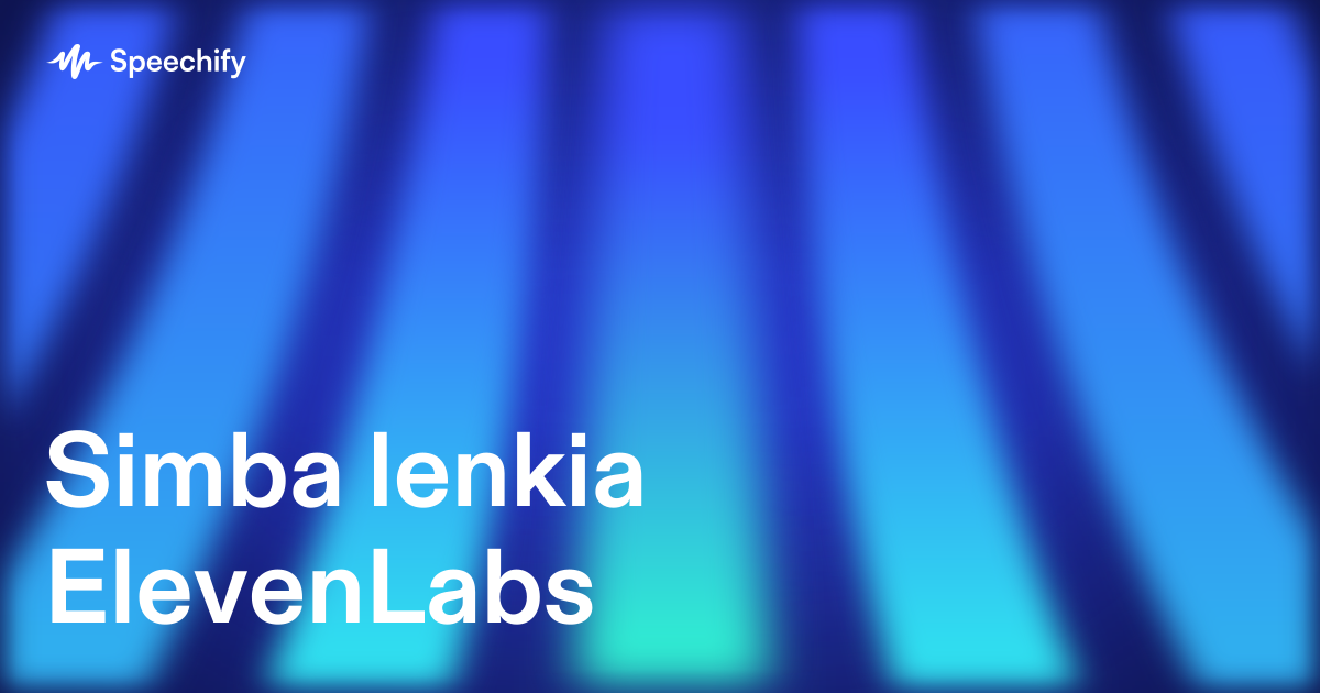 Simba lenkia ElevenLabs