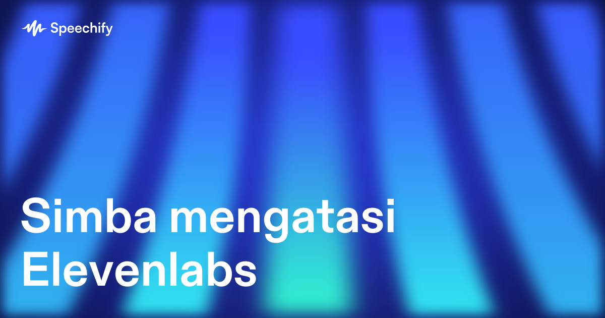 Simba mengatasi Elevenlabs