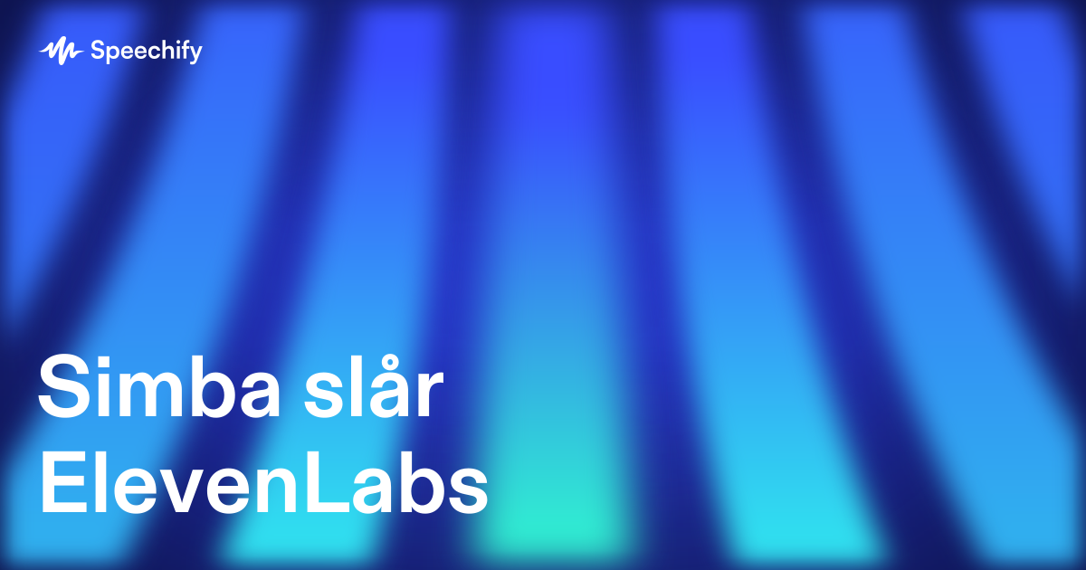 Simba slår ElevenLabs