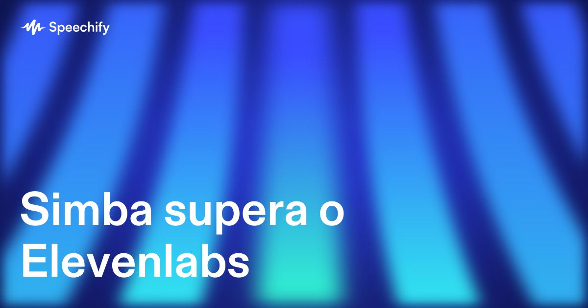 Simba supera o Elevenlabs