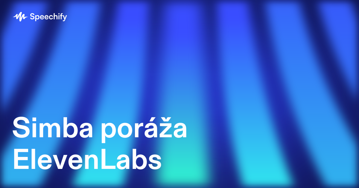 Simba poráža ElevenLabs