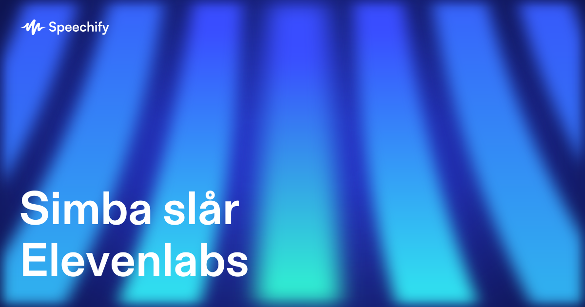 Simba slår Elevenlabs