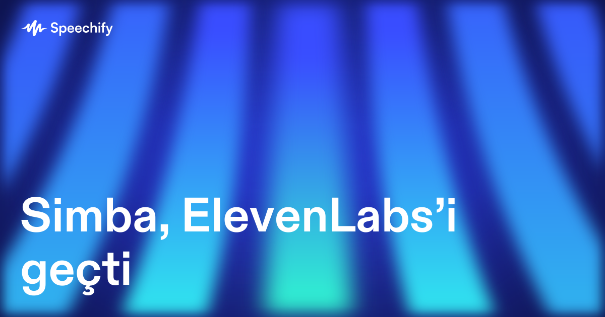 Simba, ElevenLabs’i geçti