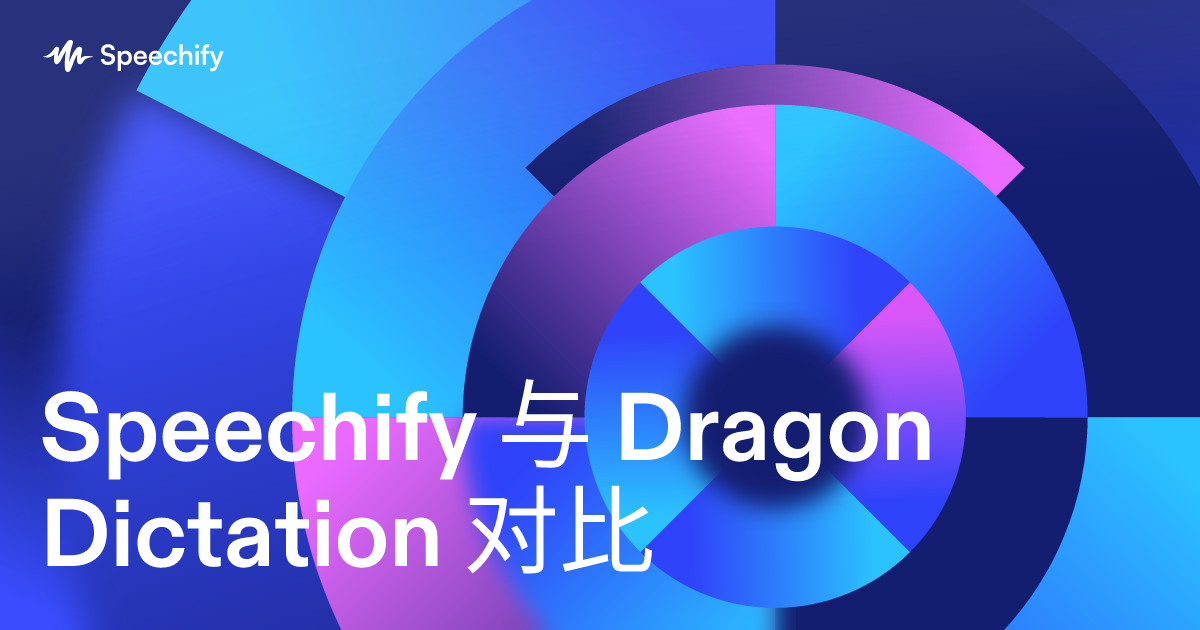 Speechify 与 Dragon Dictation 对比