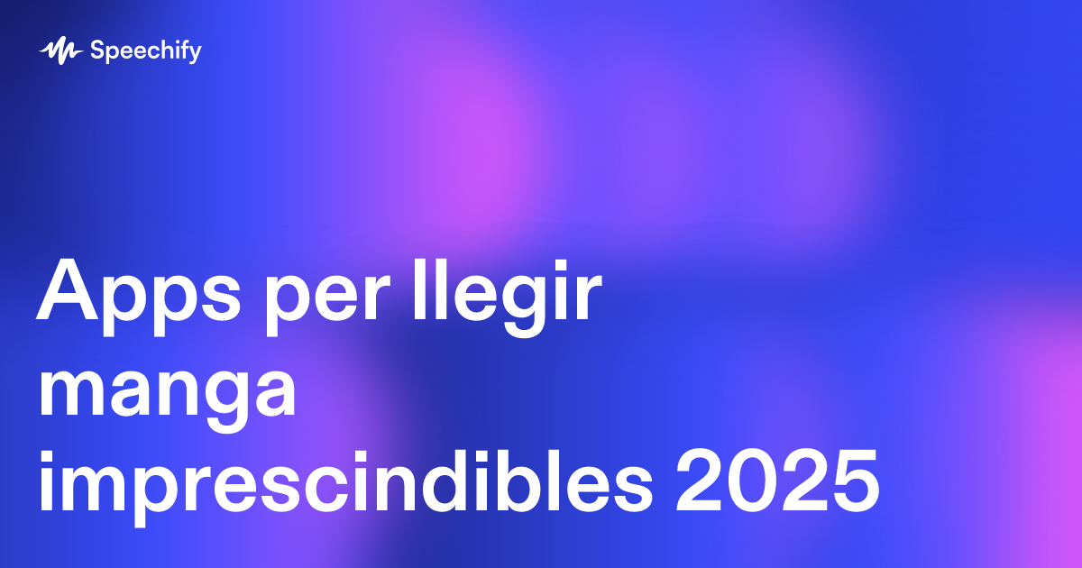 Apps per llegir manga imprescindibles 2025