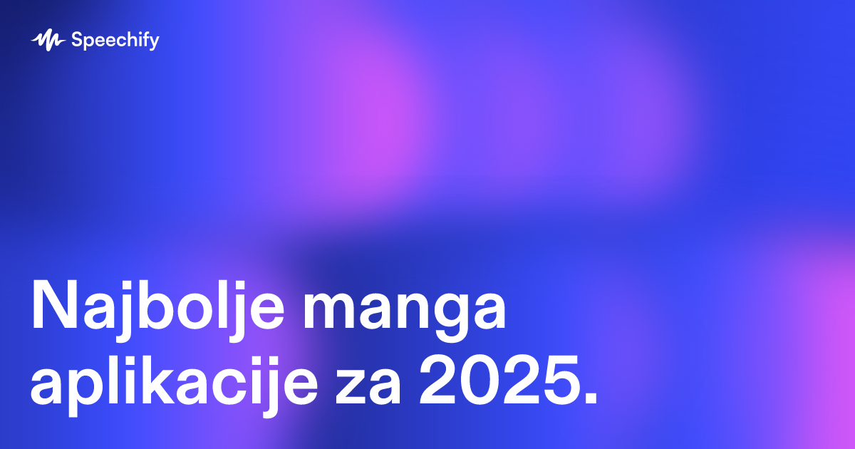 Najbolje manga aplikacije za 2025.