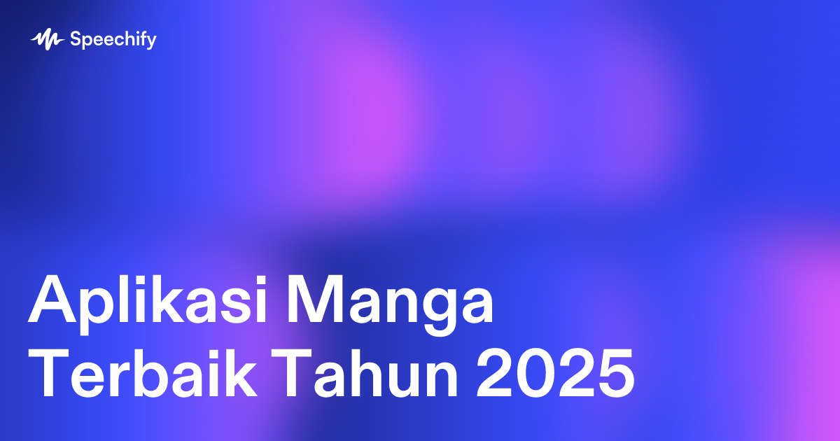 Aplikasi Manga Terbaik Tahun 2025