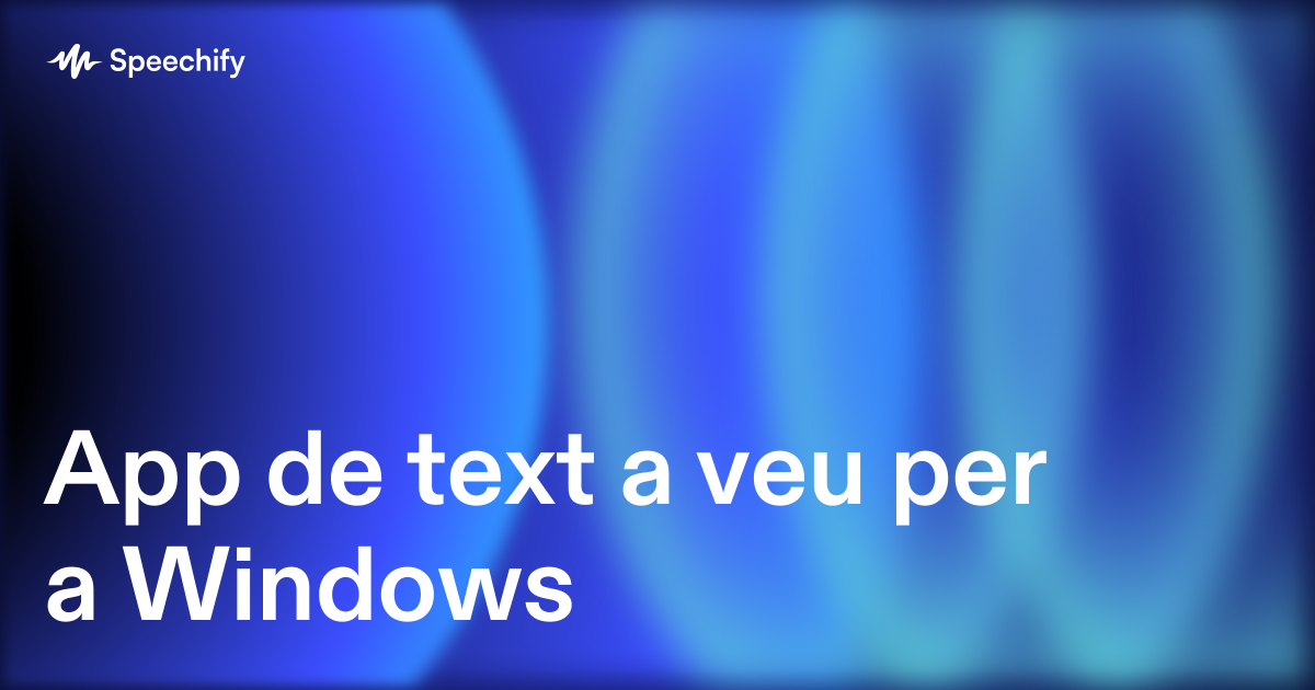 App de text a veu per a Windows