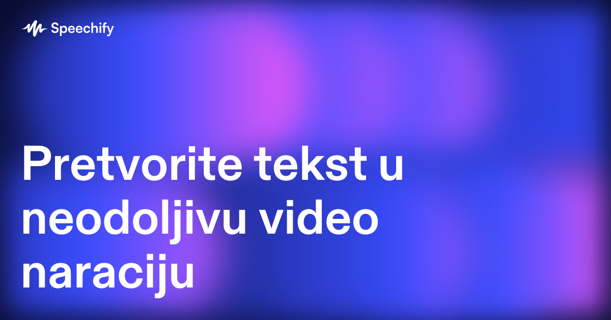 Pretvorite tekst u neodoljivu video naraciju