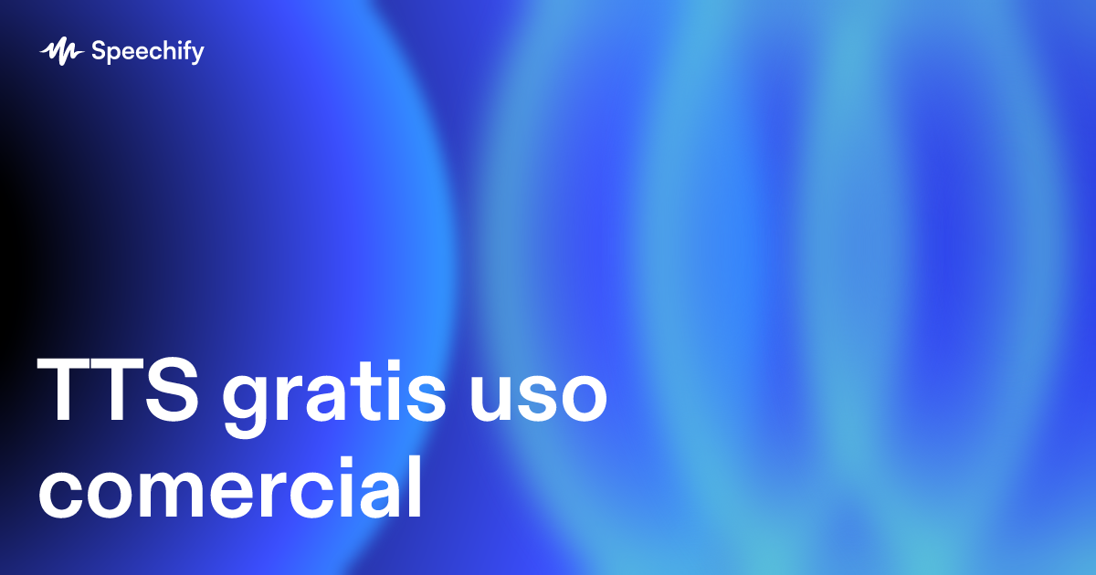 TTS gratis uso comercial