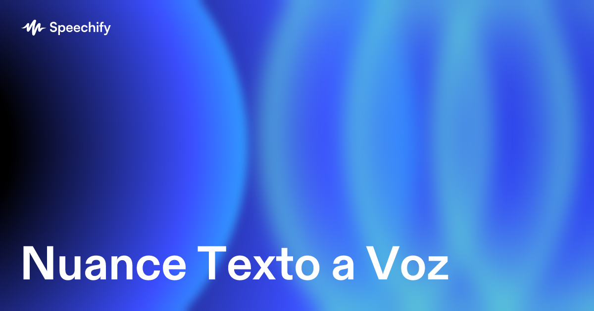 Nuance Texto a Voz