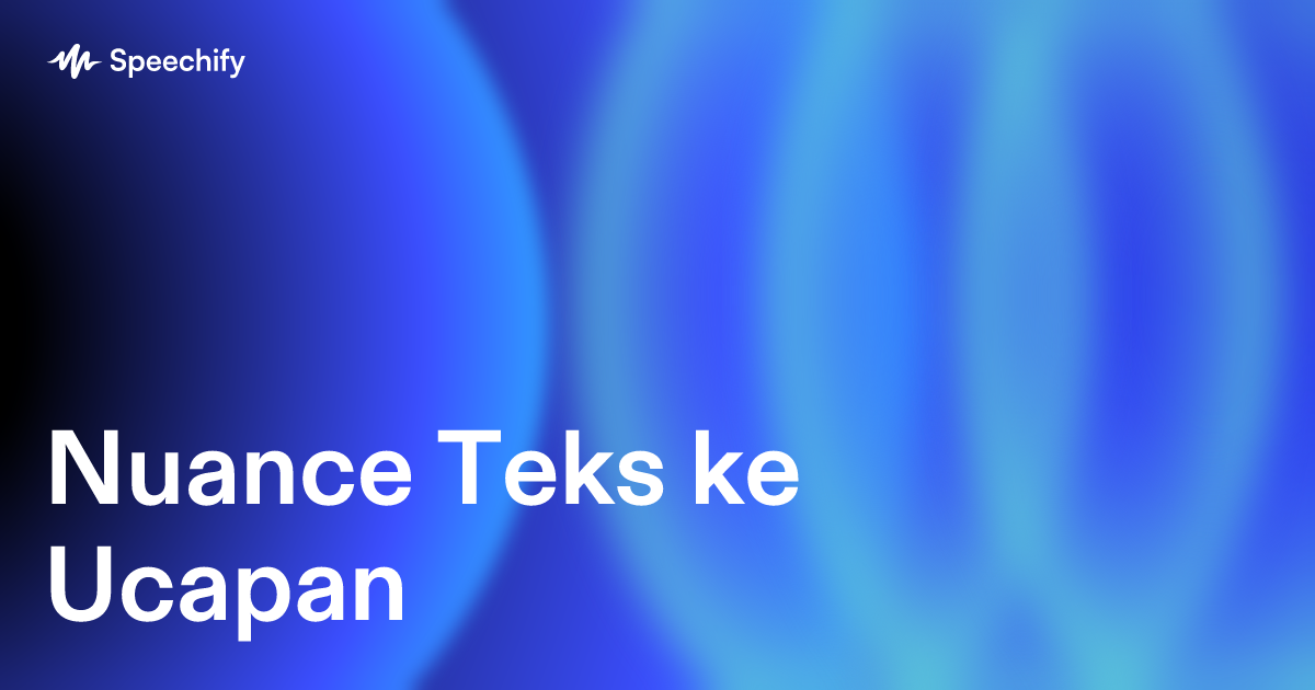 Nuance Teks ke Ucapan