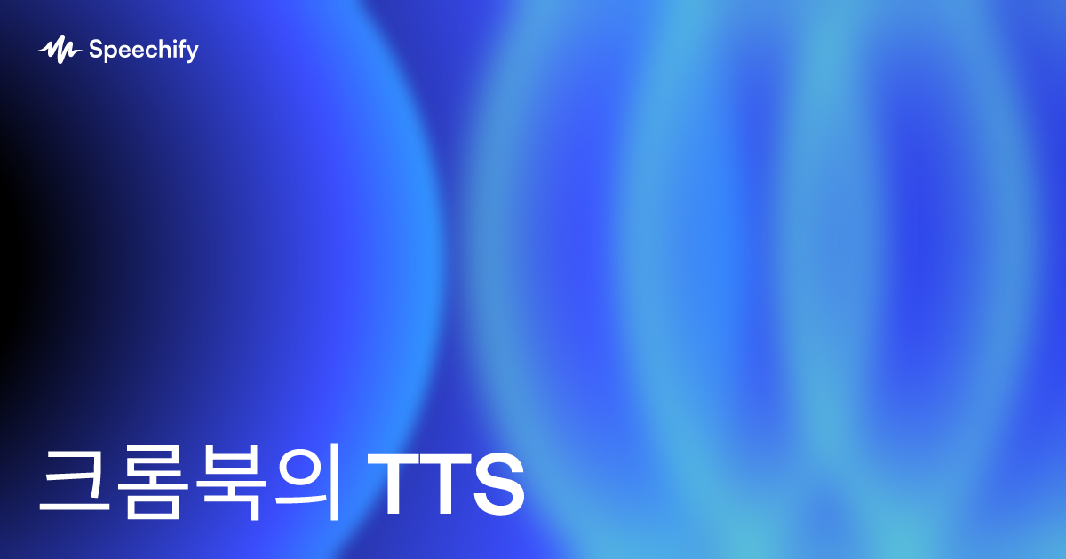 크롬북의 TTS