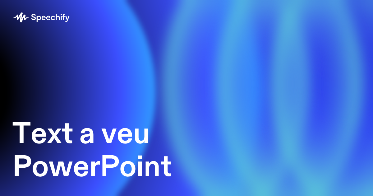 Text a veu PowerPoint