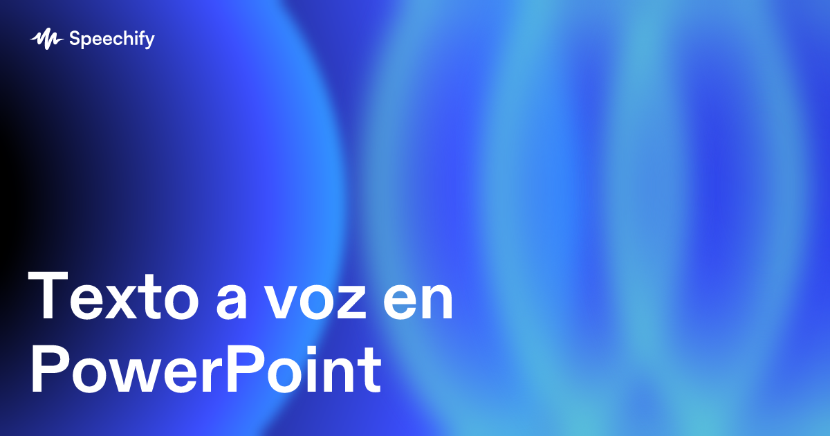 Texto a voz en PowerPoint