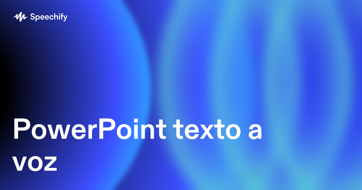 PowerPoint texto a voz