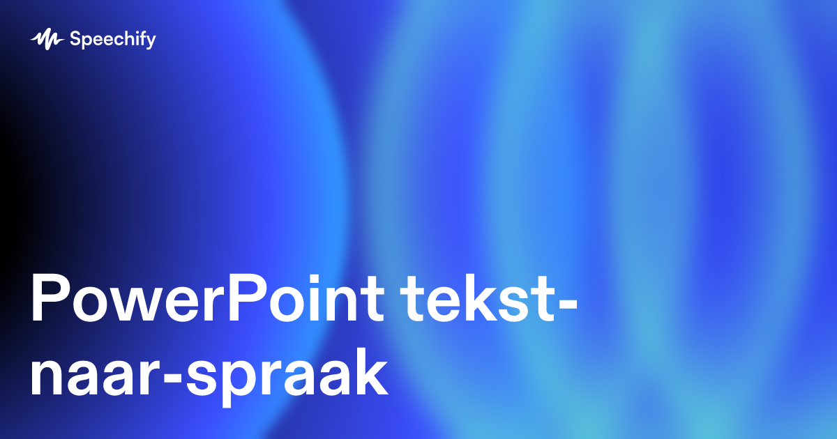 PowerPoint tekst-naar-spraak