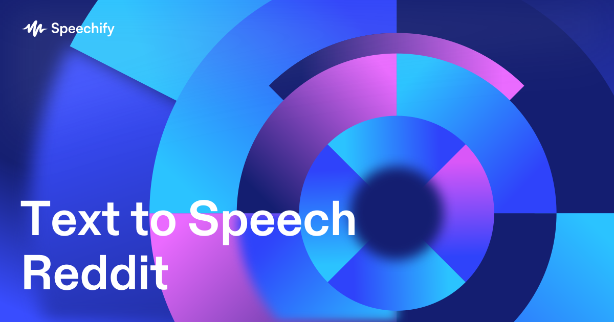 Text to Speech Reddit