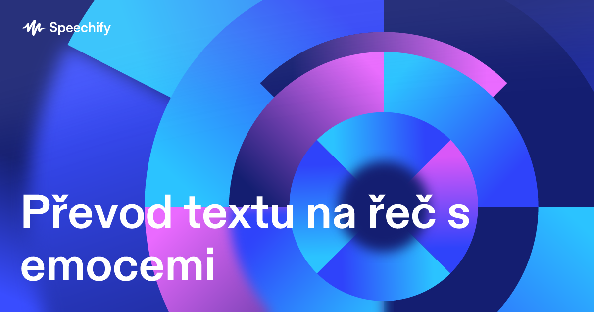 Převod textu na řeč s emocemi