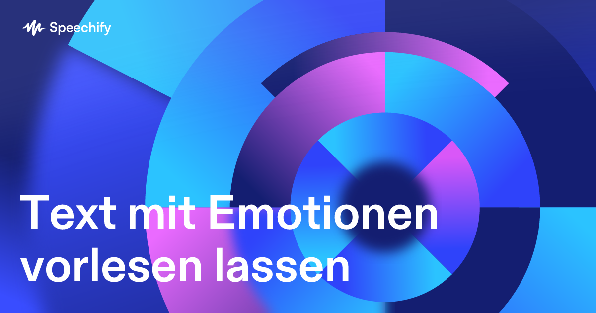 Text mit Emotionen vorlesen lassen