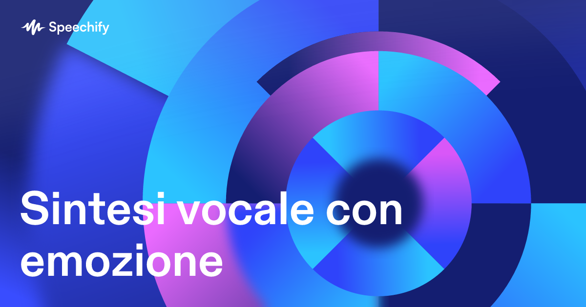 Sintesi vocale con emozione
