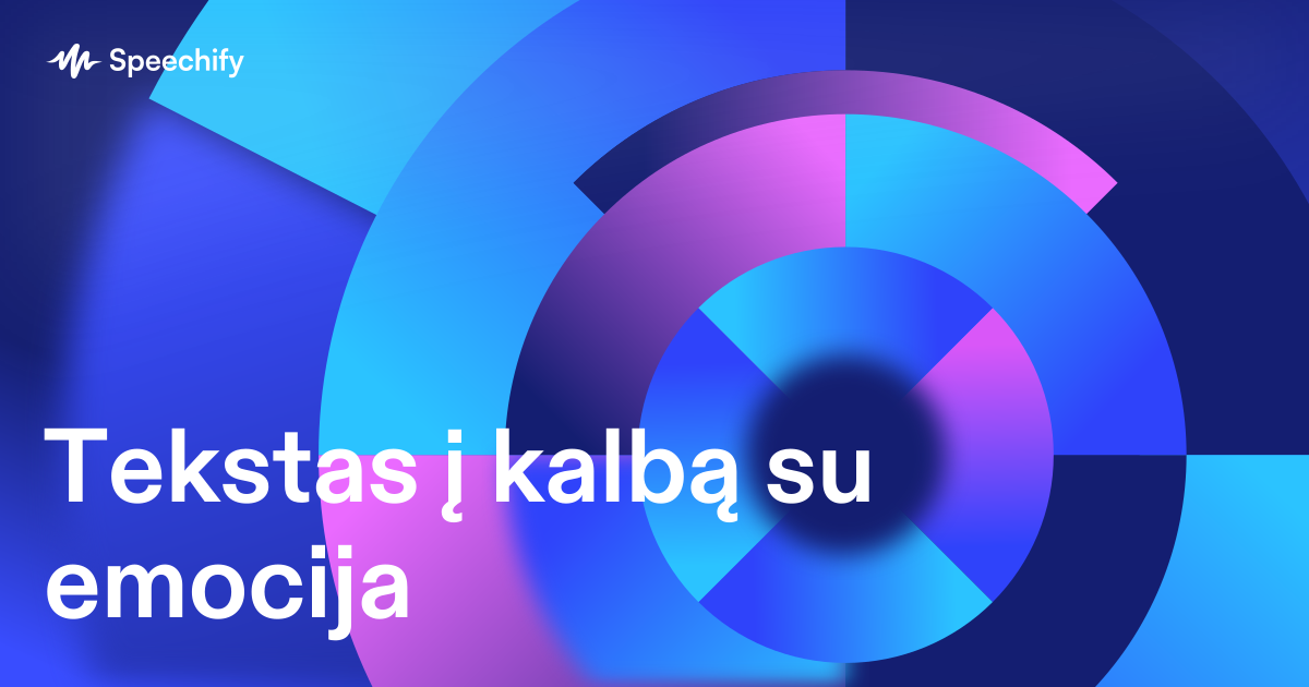 Tekstas į kalbą su emocija