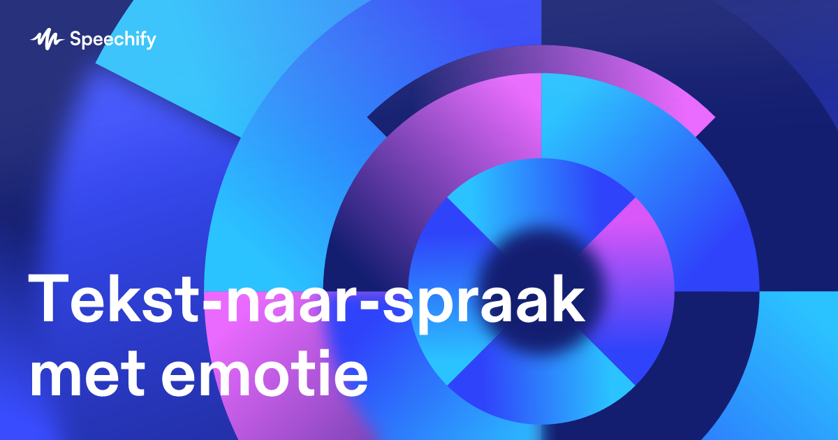 Tekst-naar-spraak met emotie
