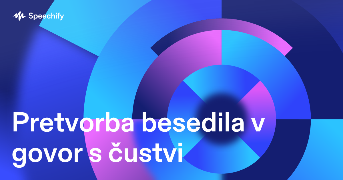 Pretvorba besedila v govor s čustvi