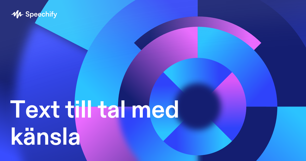 Text till tal med känsla
