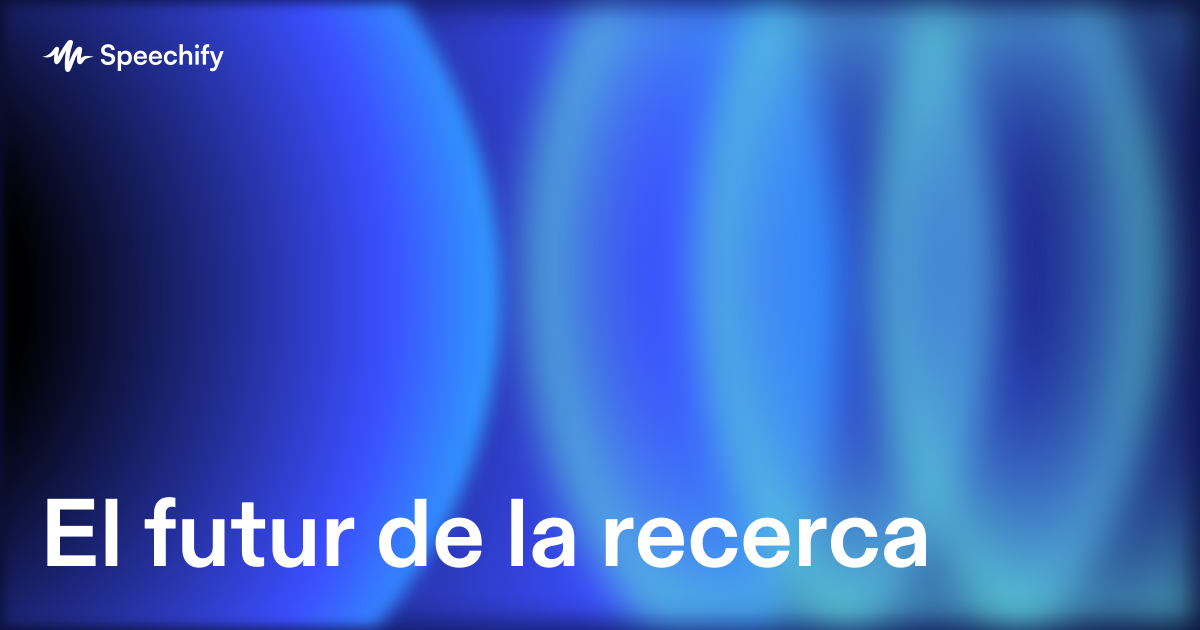 El futur de la recerca