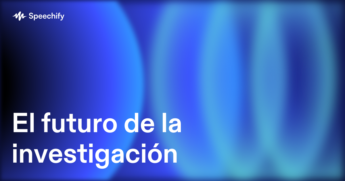El futuro de la investigación