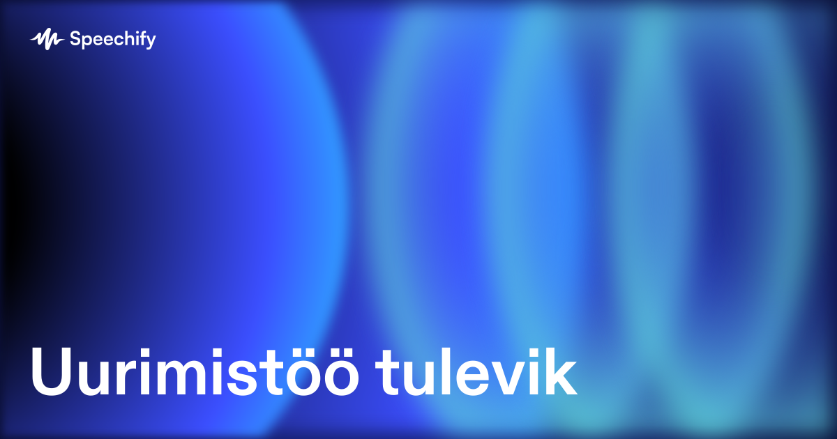 Uurimistöö tulevik